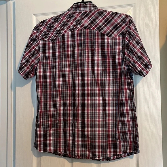 Levi’s men’s western short sleeve pearl snap shirt size medium - Picture 5 of 7